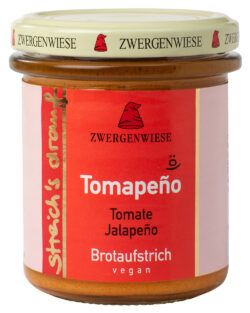 Zwergenwiese streich´s drauf Tomapeño Brotaufstrich 160g