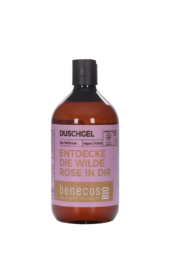 benecos BIO Duschgel BIO-Wildrose - ENTDECKE DIE WILDE ROSE IN DIR 500ml