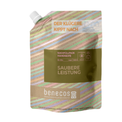 benecos BIO Nachfüllbeutel 1000 ml Handseife BIO-Olive - SAUBERE LEISTUNG 1000ml