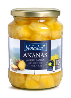 bioladen Ananasstücke im eigenen Saft 6 x 405g