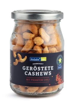 bioladen Geröstete Cashews mit Chili im Pfandglas 6 x 140g