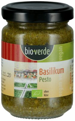 bio-verde Basilikum-Pesto 125 ml vegan 6 x 125ml