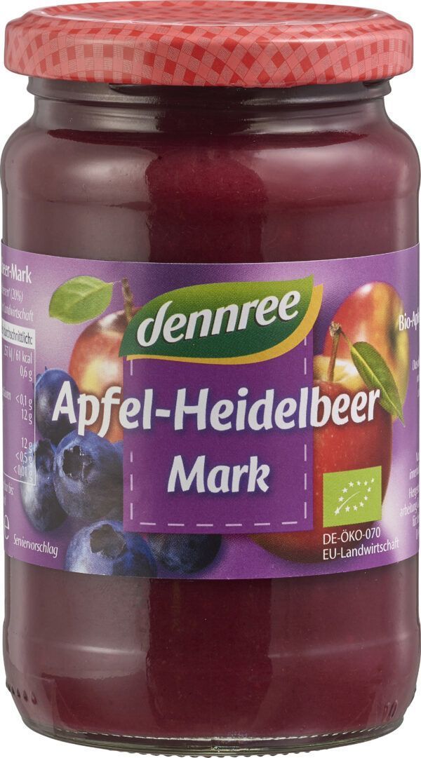 dennree Apfel-Heidelbeer-Mark 6 x 360g