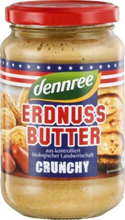 dennree Erdnussbutter Crunchy 6 x 350g