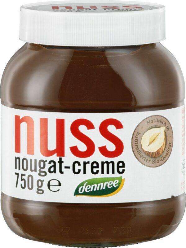 dennree Nuss-Nougat-Creme mit 13% Haselnüssen 6 x 750g