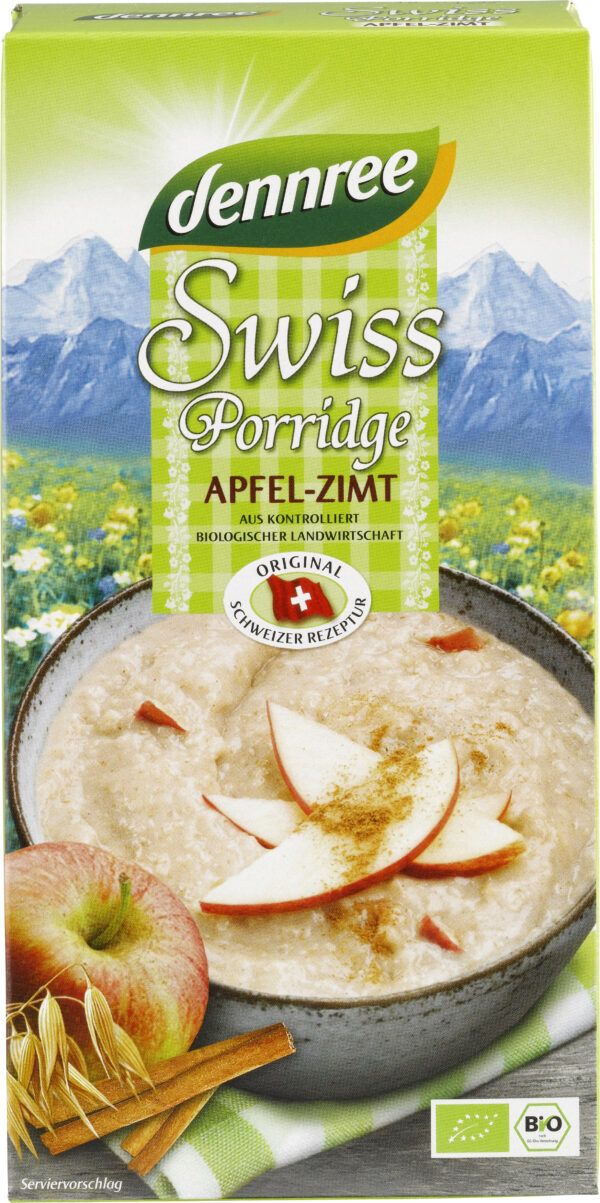 dennree Swiss Porridge Apfel-Zimt 400g