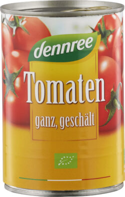 dennree Tomaten ganz, geschält 12 x 240g