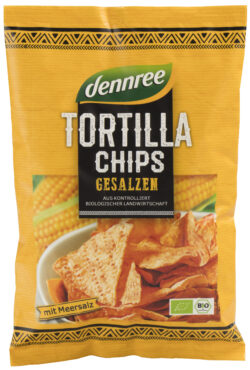 dennree Tortilla-Chips gesalzen 10 x 125g