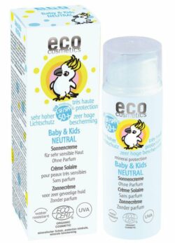 eco cosmetics Baby & Kids Sonnencreme LSF 50+ neutral mit Granatapfel und Sanddorn 50ml