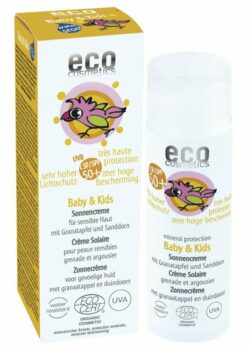 eco cosmetics Baby & Kids Sonnencreme LSF 50+ mit Granatapfel und Sanddorn 50ml