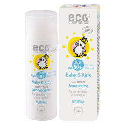 eco cosmetics Baby & Kids Sonnencreme LSF 50+ neutral mit Granatapfel und Sanddorn 50ml
