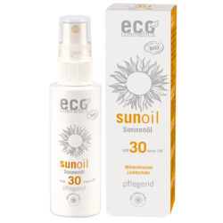 eco cosmetics Sonnenöl transparent LSF 30 mit Granatapfel und Sanddorn 50ml
