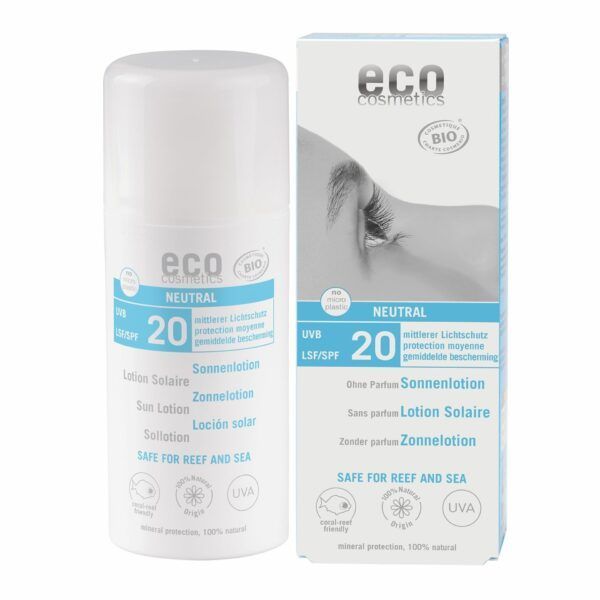 eco cosmetics Sonnenlotion LSF 20 neutral ohne Parfum 100ml