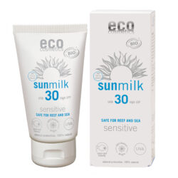 eco cosmetics Sonnenmilch LSF 30 mit Himbeere und Granatapfel 75ml