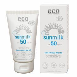 eco cosmetics Sonnenmilch LSF 50 mit Himbeere und Granatapfel 75ml