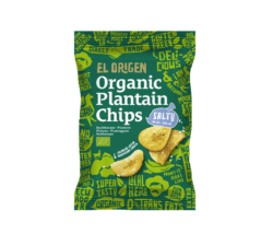 el origen Bio Kochbananen Chips mit Meersalz 80g