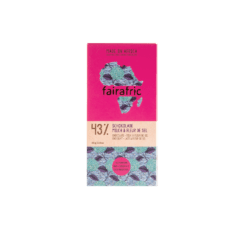 fairafric 43% Bio-Schokolade mit Milch & Fleur de Sel 10 x 80g