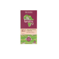 fairafric 80% Bio-Zartbitterschokolade & Fleur de Sel 10 x 80g