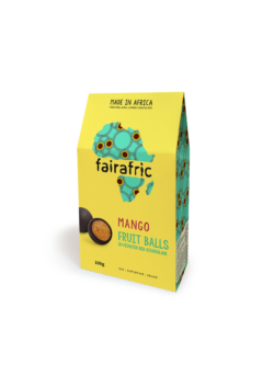 fairafric Mango Fruit Balls in feinster 70% Zartbitter Bio-Schokolade 6 x 100g
