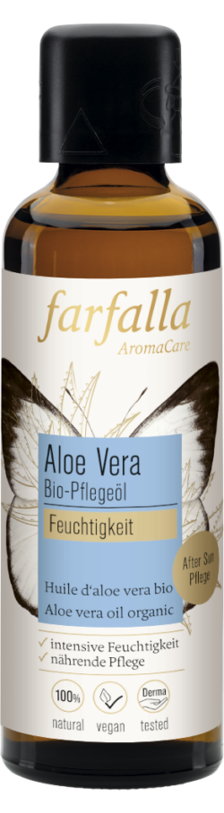 farfalla Aloe Vera, Bio-Pflegeöl, 75ml, Feuchtigkeit 75ml