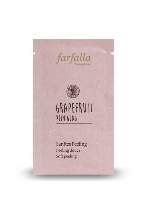 farfalla Grapefruit Reinigung, Sanftes Peeling, 7ml 1ml