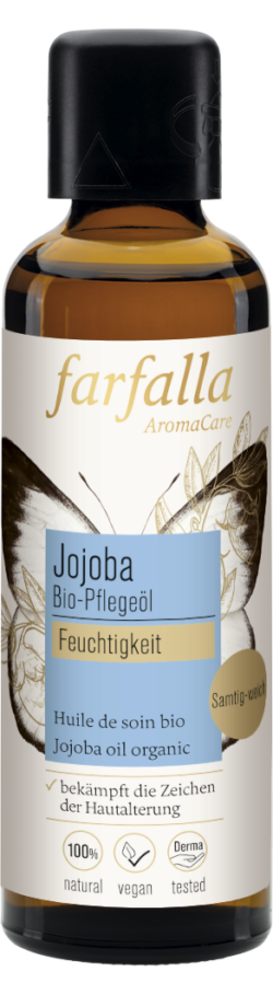 farfalla Jojoba, Bio-Pflegeöl, 75ml, Feuchtigkeit 75ml