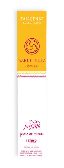 farfalla Sandelholz / Compassion, Faircense Räucherstäbchen 1 Stück