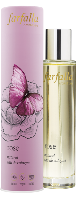 farfalla rose, natural eau de cologne 50ml