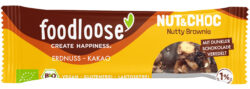foodloose Bio-Nussriegel Nut&Choc Nutty Brownie, vegan, glutenfrei, laktosefrei 24 x 35g