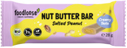 foodloose Bio-Nut Butter Bar Salted Peanut von , vegan, glutenfrei, laktosefrei 20 x 28g
