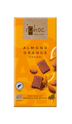 iChoc Almond Orange - Rice Choc 10 x 80g