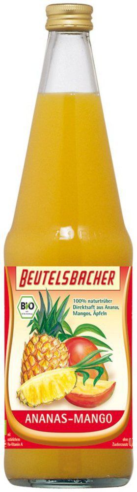 BEUTELSBACHER Bio Ananas-Mango Direktsaft 6 x 0,7l