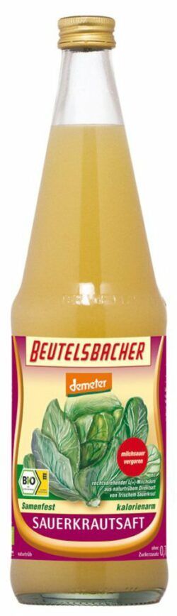 BEUTELSBACHER Demeter Sauerkrautsaft milchsauer vergoren 6 x 0,7l