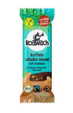 koawach Koffein Schoko Riegel Erdnuss Karamell Meersalz 12 x 40g