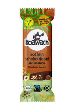 koawach Koffein Schoko Riegel Haselnuss Crunch 12 x 40g