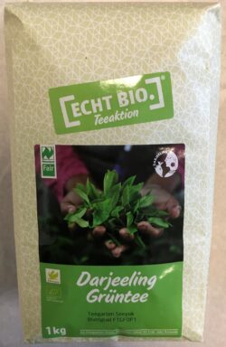 Ökotopia Echt Bio Teeaktion Darjeeling Grüntee kbA 1kg
