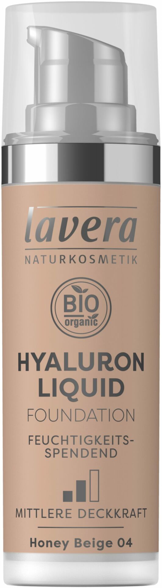 lavera HYALURON LIQUID FOUNDATION -Honey Beige 04- 30ml