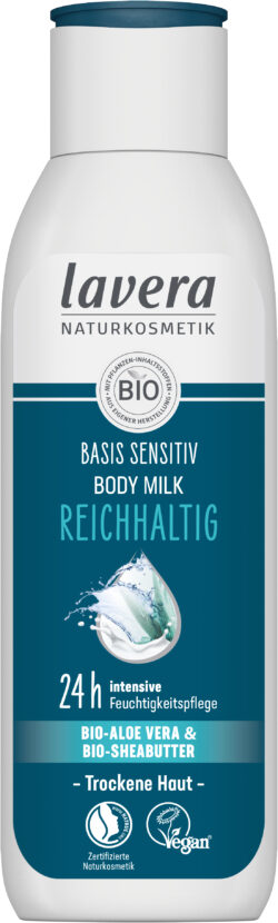 lavera basis sensitiv Body Milk Reichhaltig 4 x 250ml