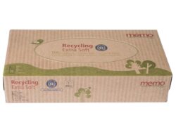 memo AG memo Kosmetiktücher Recycling Extra Soft 100 Stück, 2-lagig 16 x 1 Stück