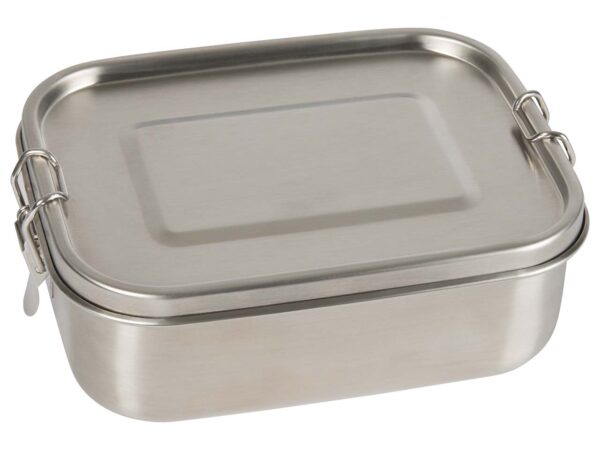 memo Handelsware Edelstahl-Lunchbox mit Trennsteg und Silikondichtung, 800 ml 1Stück
