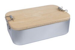 memo Handelsware Lunchbox "2in1" mit Buchenholzdeckel 1 Stück