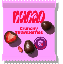 nucao fruits Crunchy Strawberries (organic) - single 8 x 50g