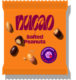 nucao nuts Salted Peanuts (organic) - single 8 x 70g