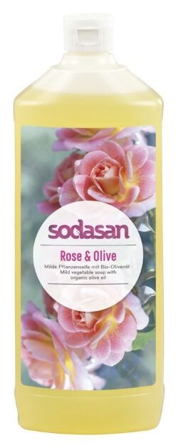 sodasan Flüssigseife Rose & Olive Nachfüller 6 x 1000ml